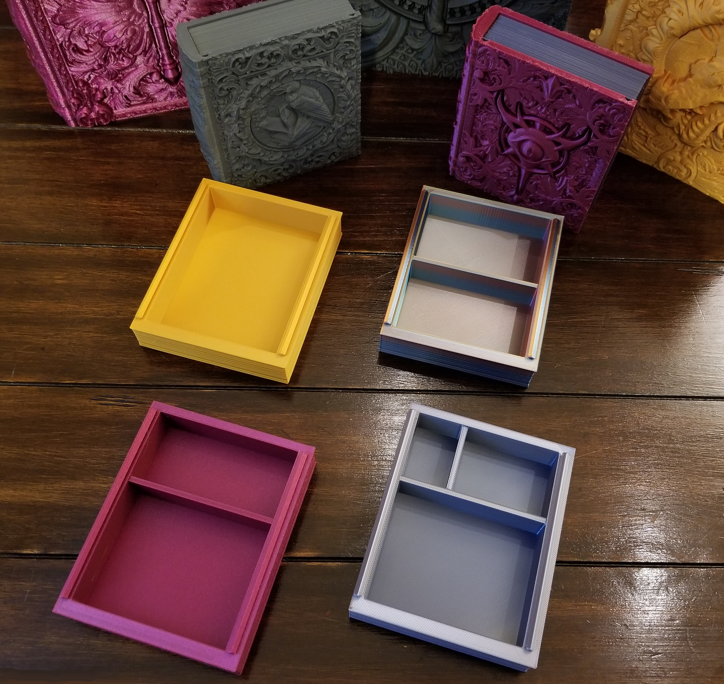 Paladin Tome – 3D Printed Spellbook Dice Vault & Card Deck Holder