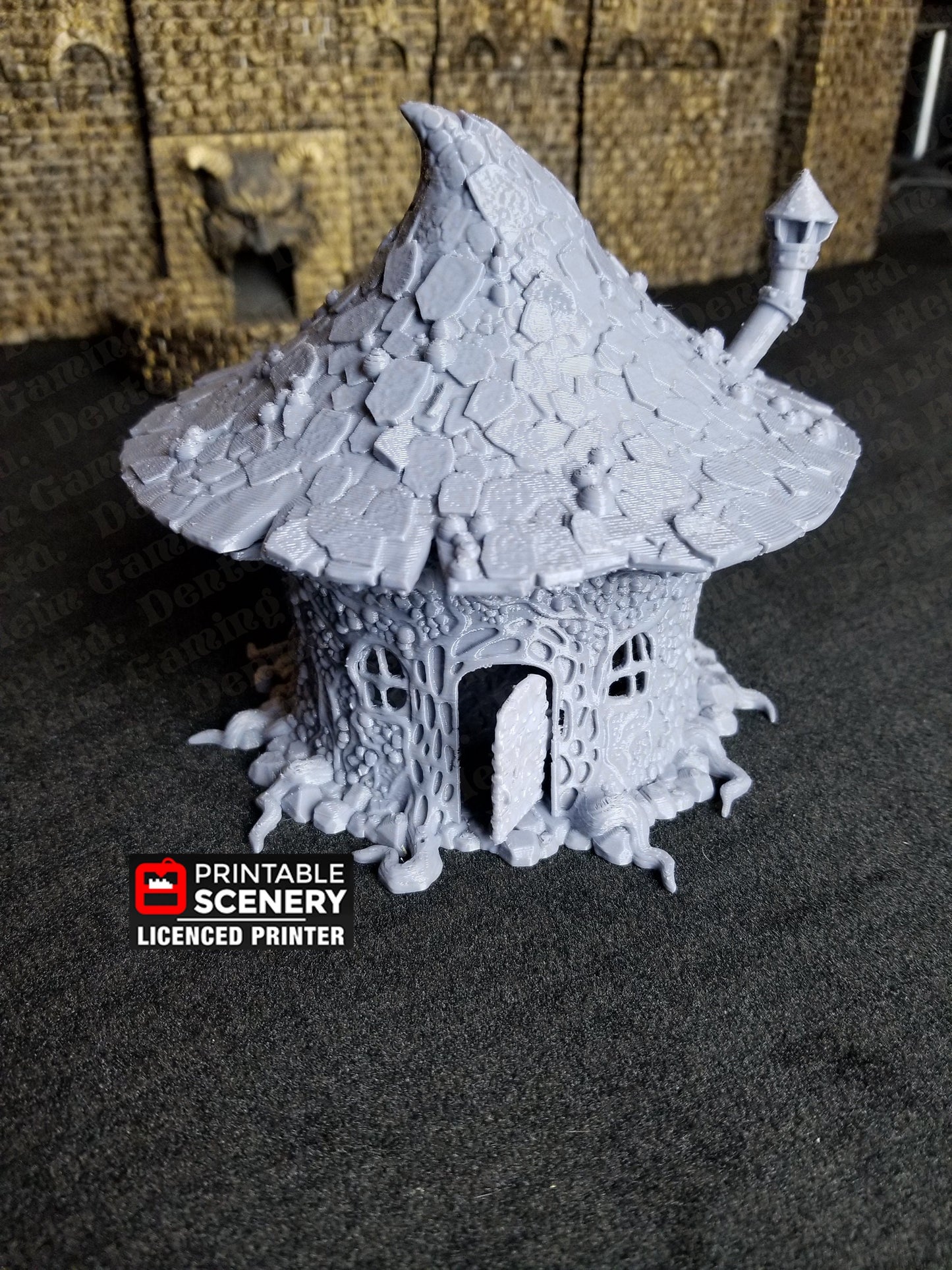 Goblin Mushroom Hovel, Goblin Grotto terrain by Printable Scenery