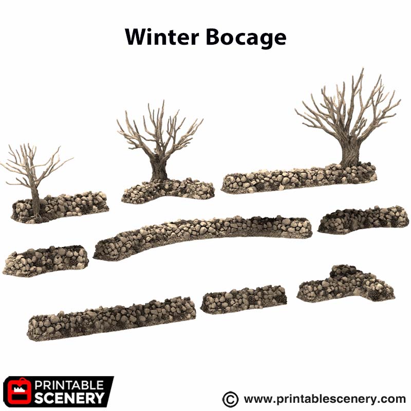PS King and Country Winter Bocage Hedges Bushes