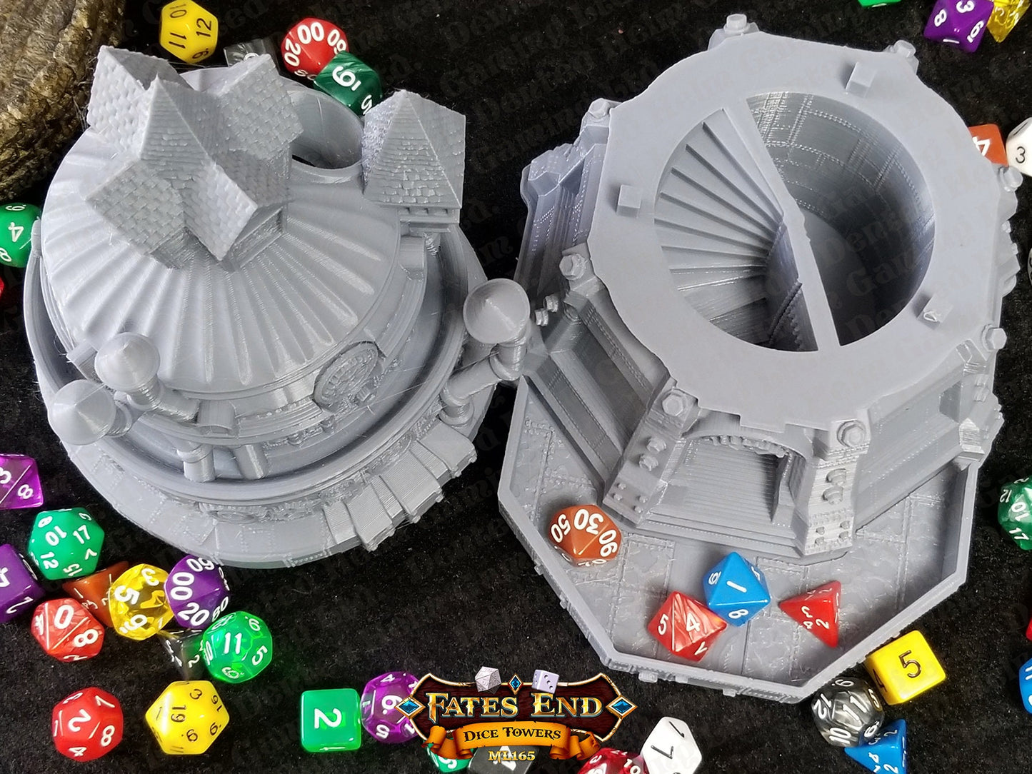 Fates' End Artificer Dice Tower w/ textured tray