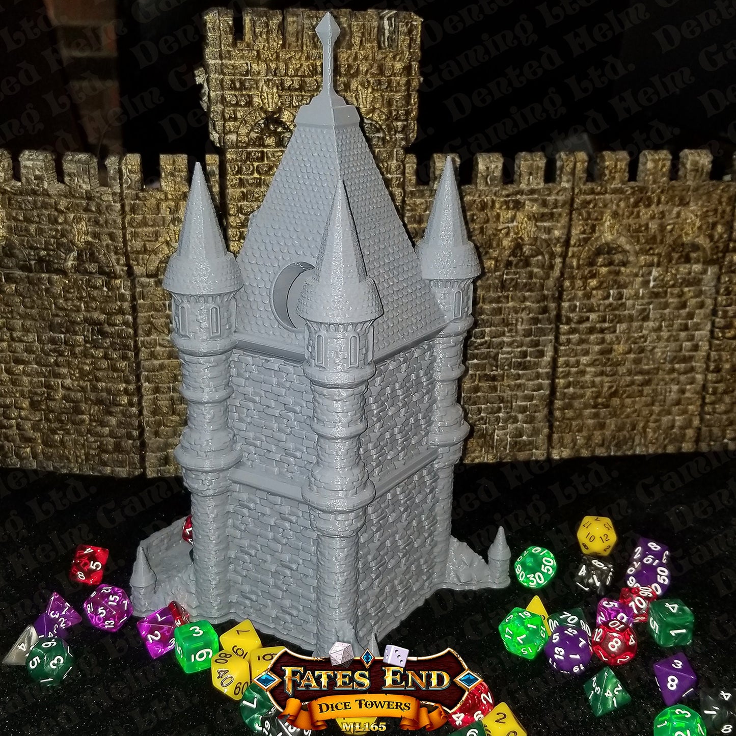 Fates' End Cleric Dice Tower w/ textured tray