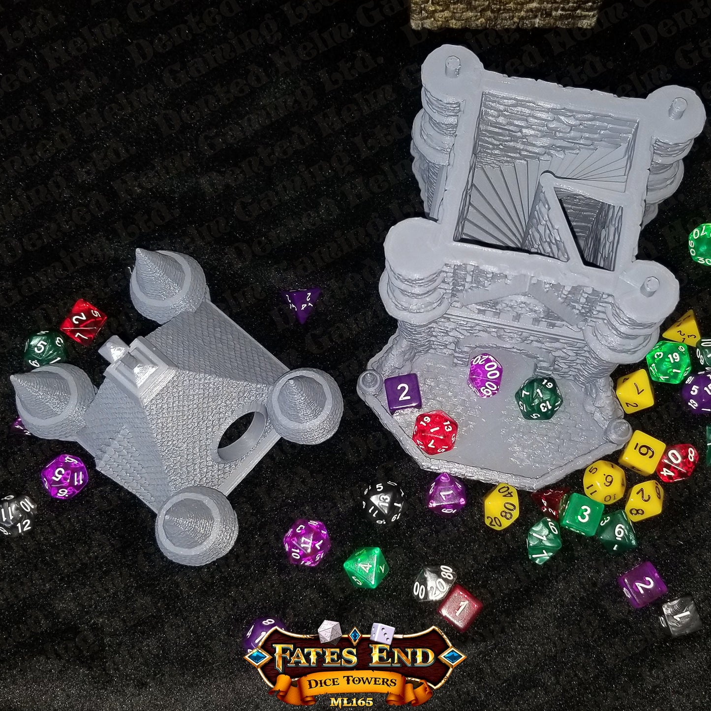 Fates' End Cleric Dice Tower w/ textured tray