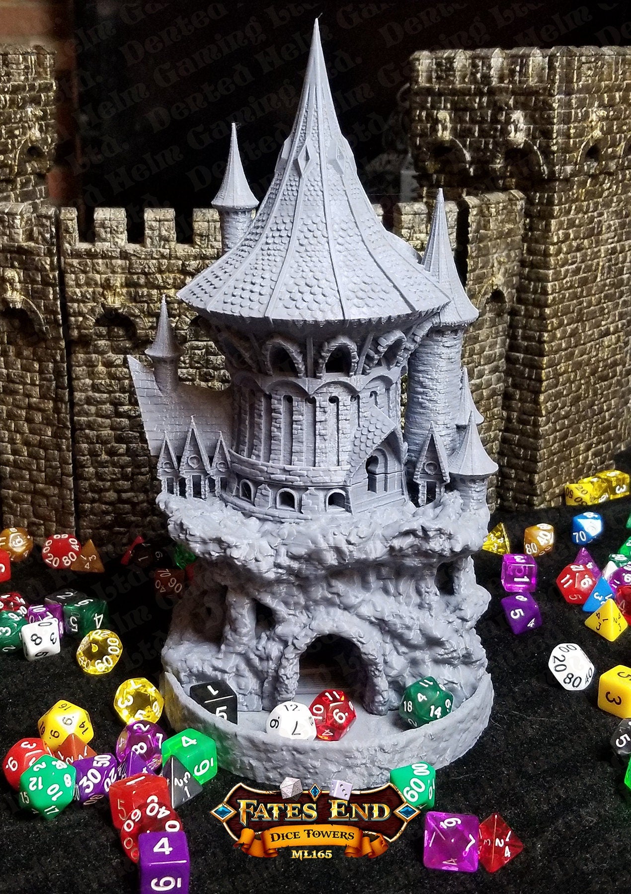 Fates' End Sorcerer Dice Tower w/ textured tray