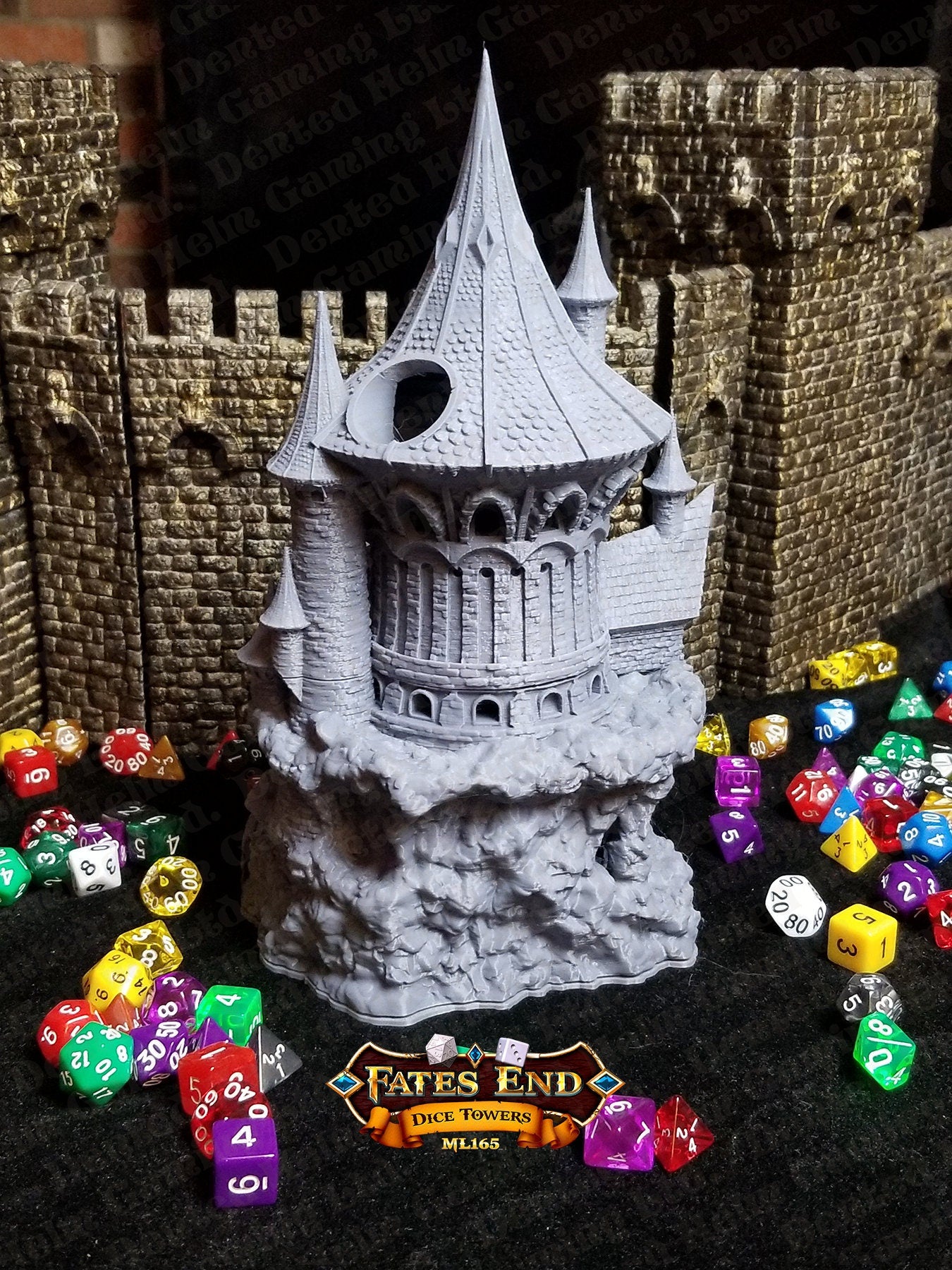 Fates' End Sorcerer Dice Tower w/ textured tray