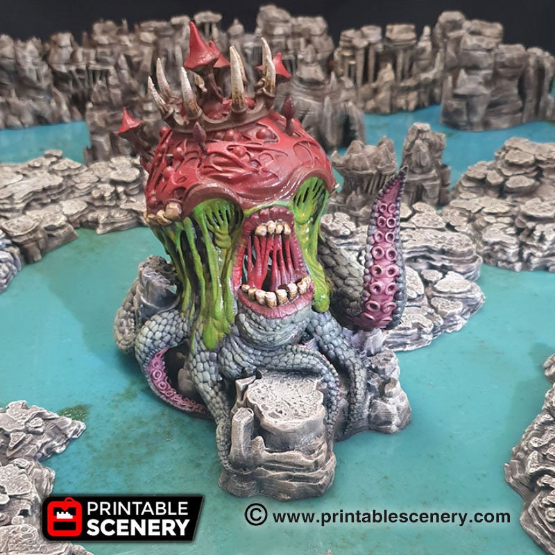Gloom Creeper, Goblin Grotto terrain by Printable Scenery