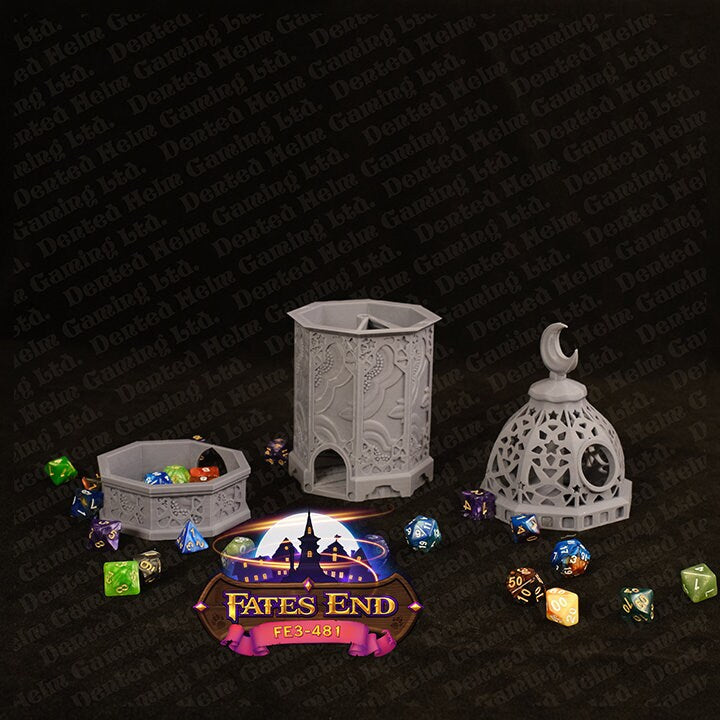Fates' End Furhaven Lantern Dice Tower w/ textured tray