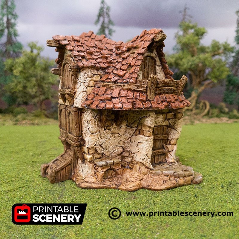 Hagglethorn Cottage terrain by Printable Scenery