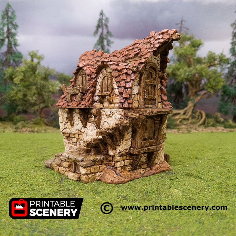 Hagglethorn Cottage terrain by Printable Scenery