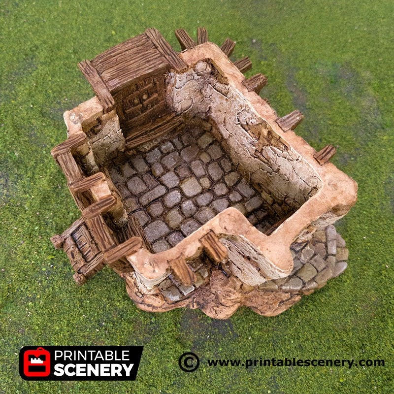 Hagglethorn Cottage terrain by Printable Scenery