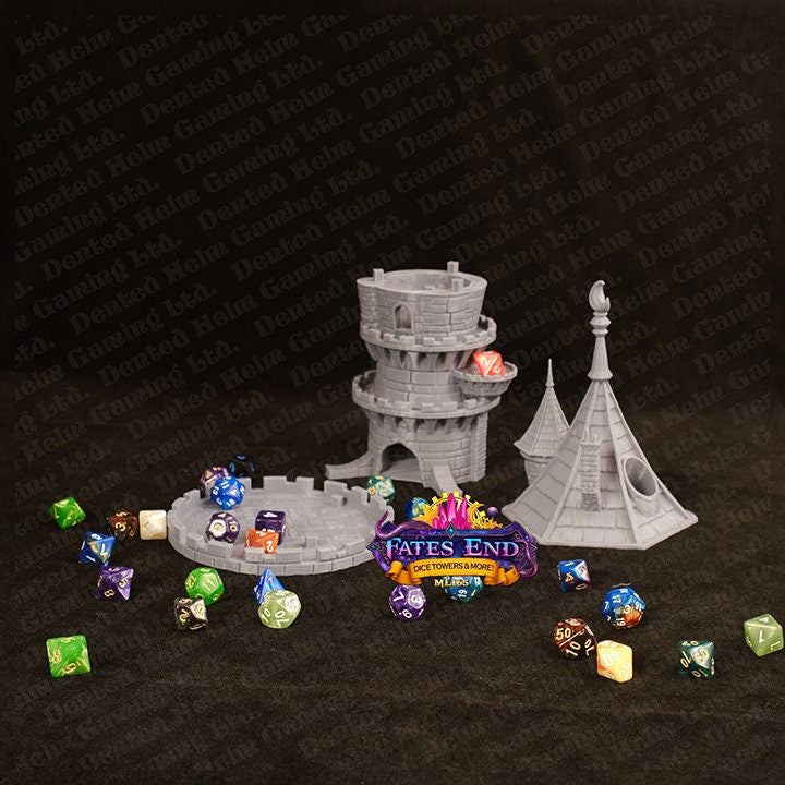 Fates' End Wizard Dice Tower w/ textured tray