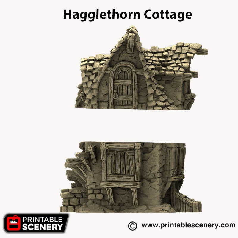 Hagglethorn Cottage terrain by Printable Scenery