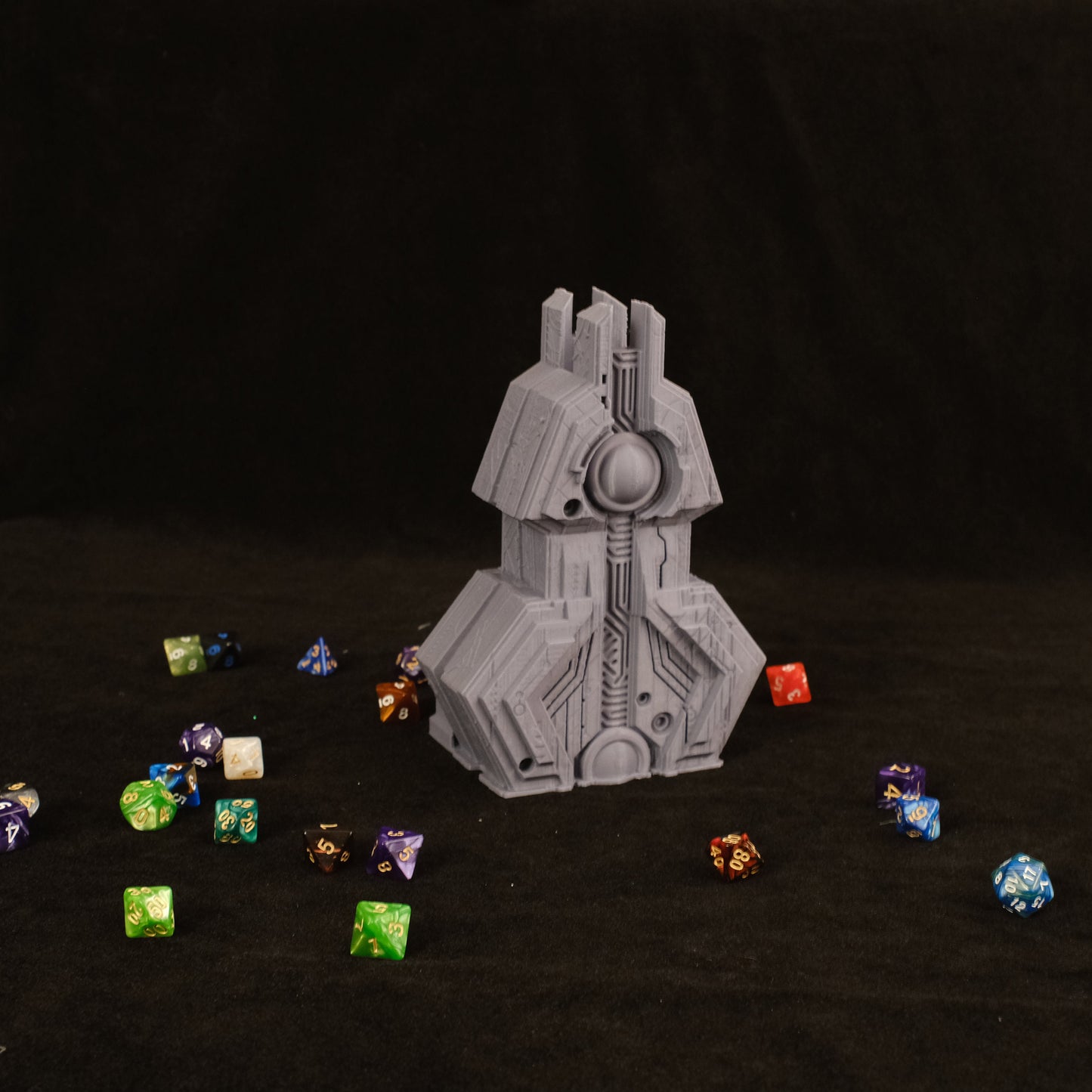 Fates' End Obelisk Dice Tower w/ textured tray