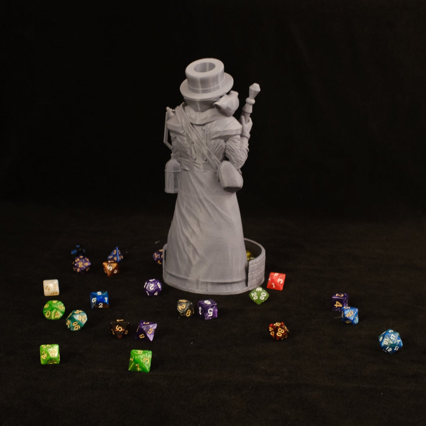 Fates' End Plague Doctor Dice Tower w/ textured tray