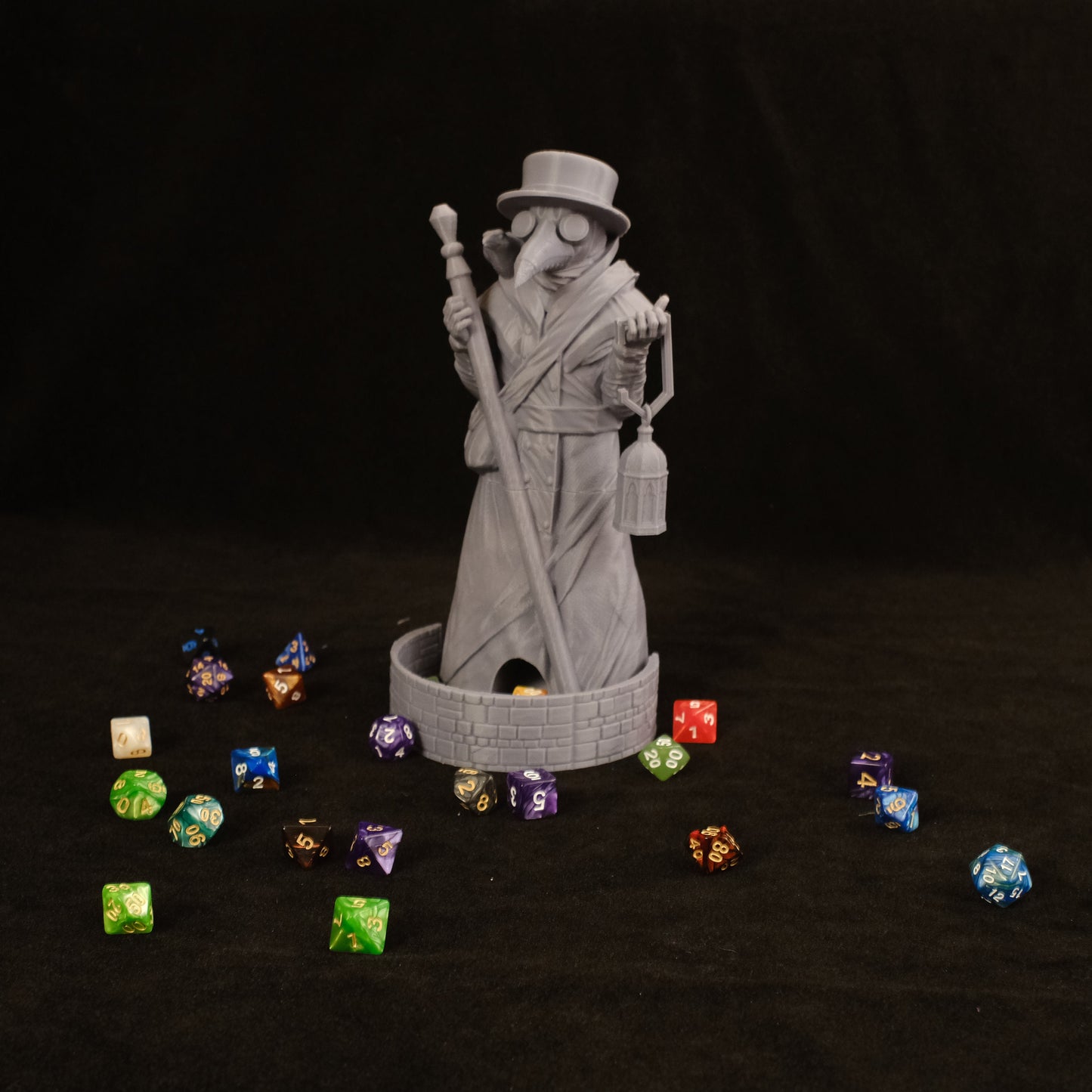 Fates' End Plague Doctor Dice Tower w/ textured tray