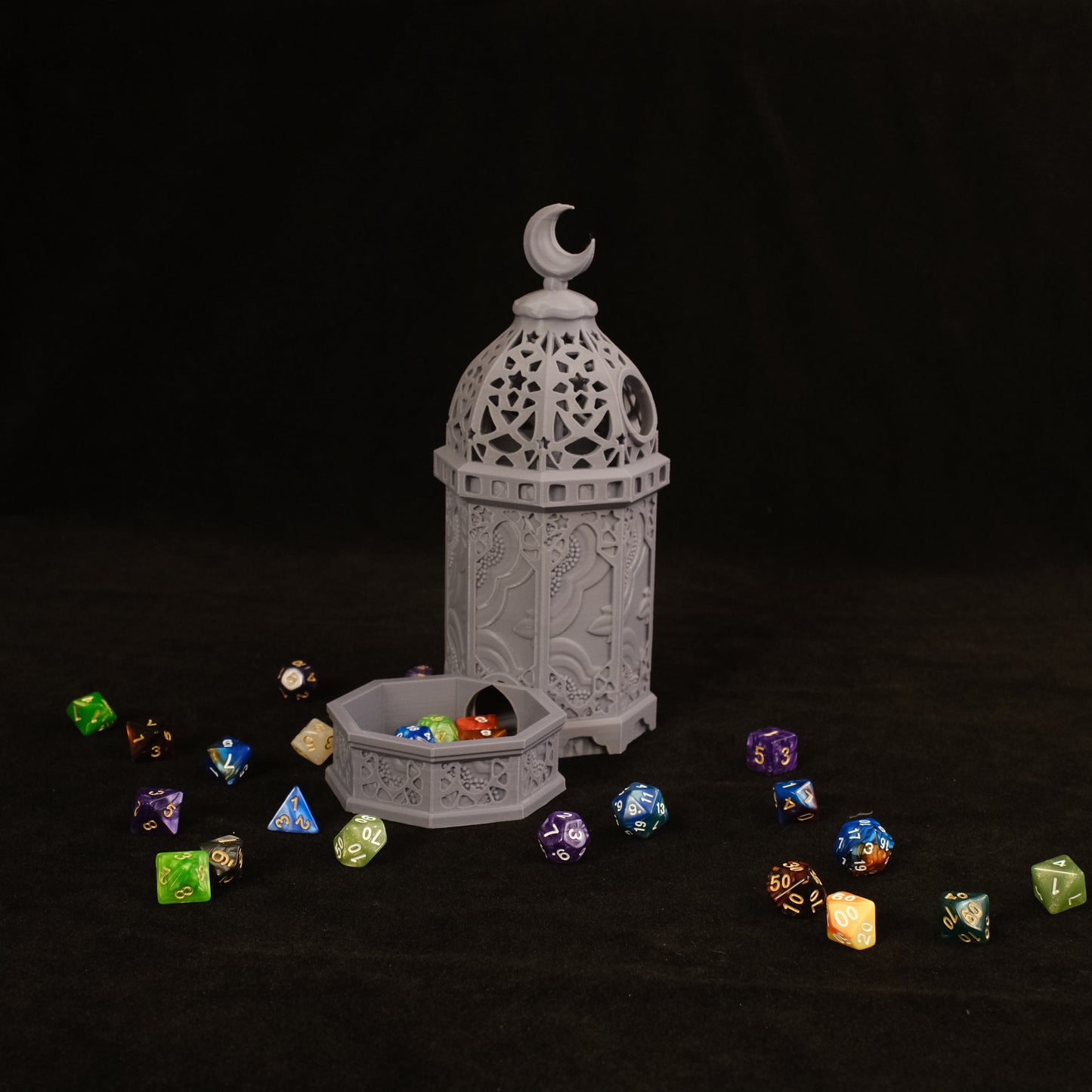Fates' End Furhaven Lantern Dice Tower w/ textured tray