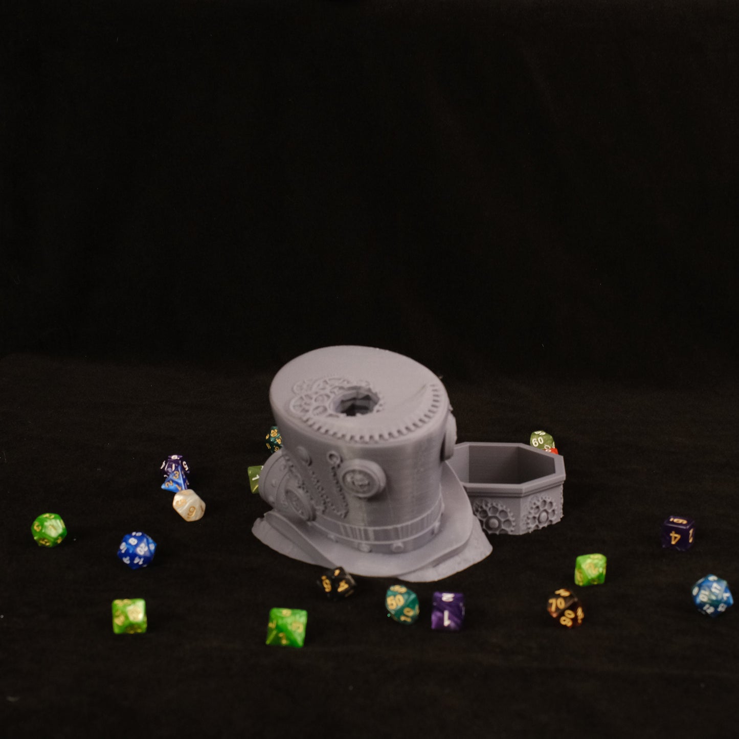 Fates' End Furhaven Trilby Hat Dice Tower w/ textured tray