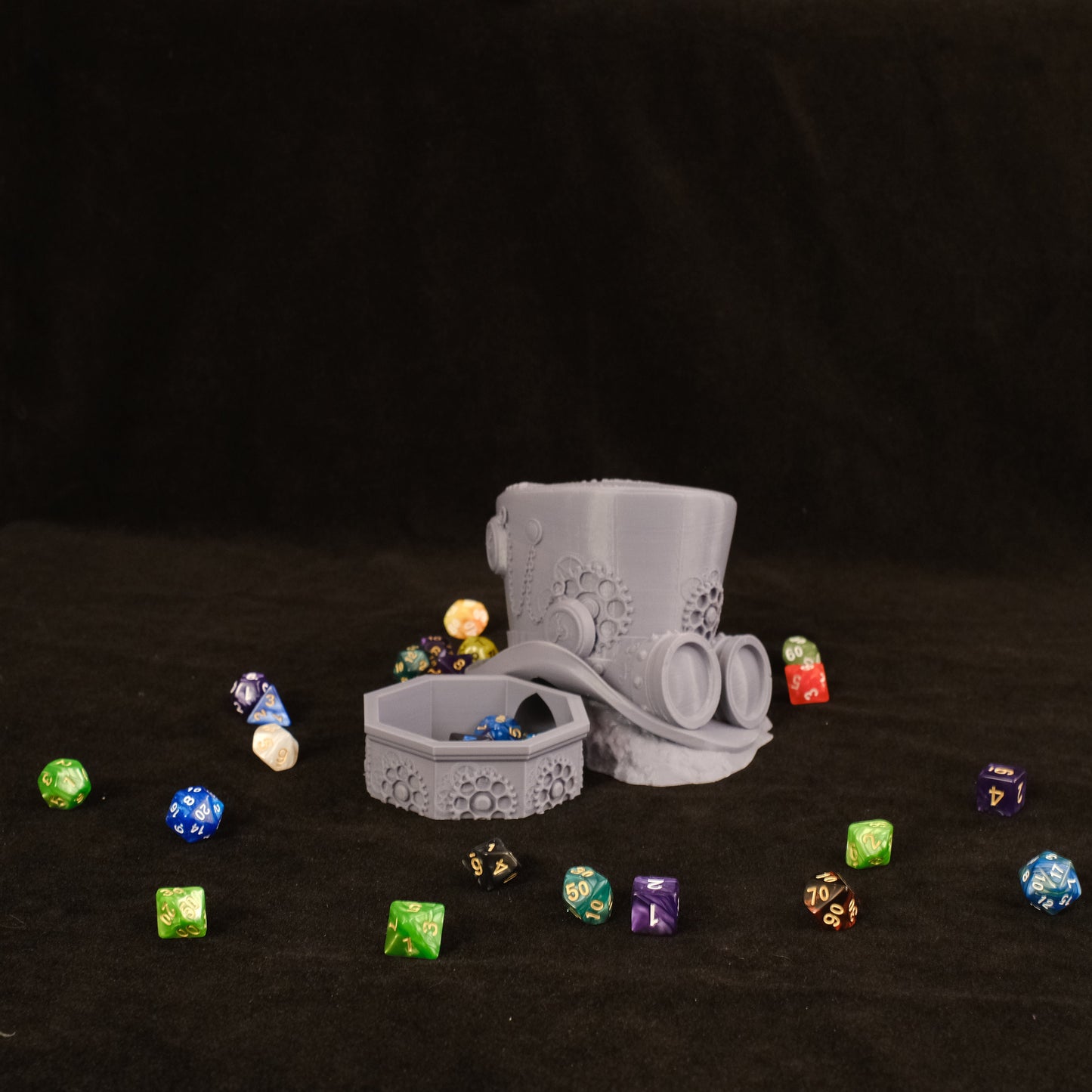 Fates' End Furhaven Trilby Hat Dice Tower w/ textured tray