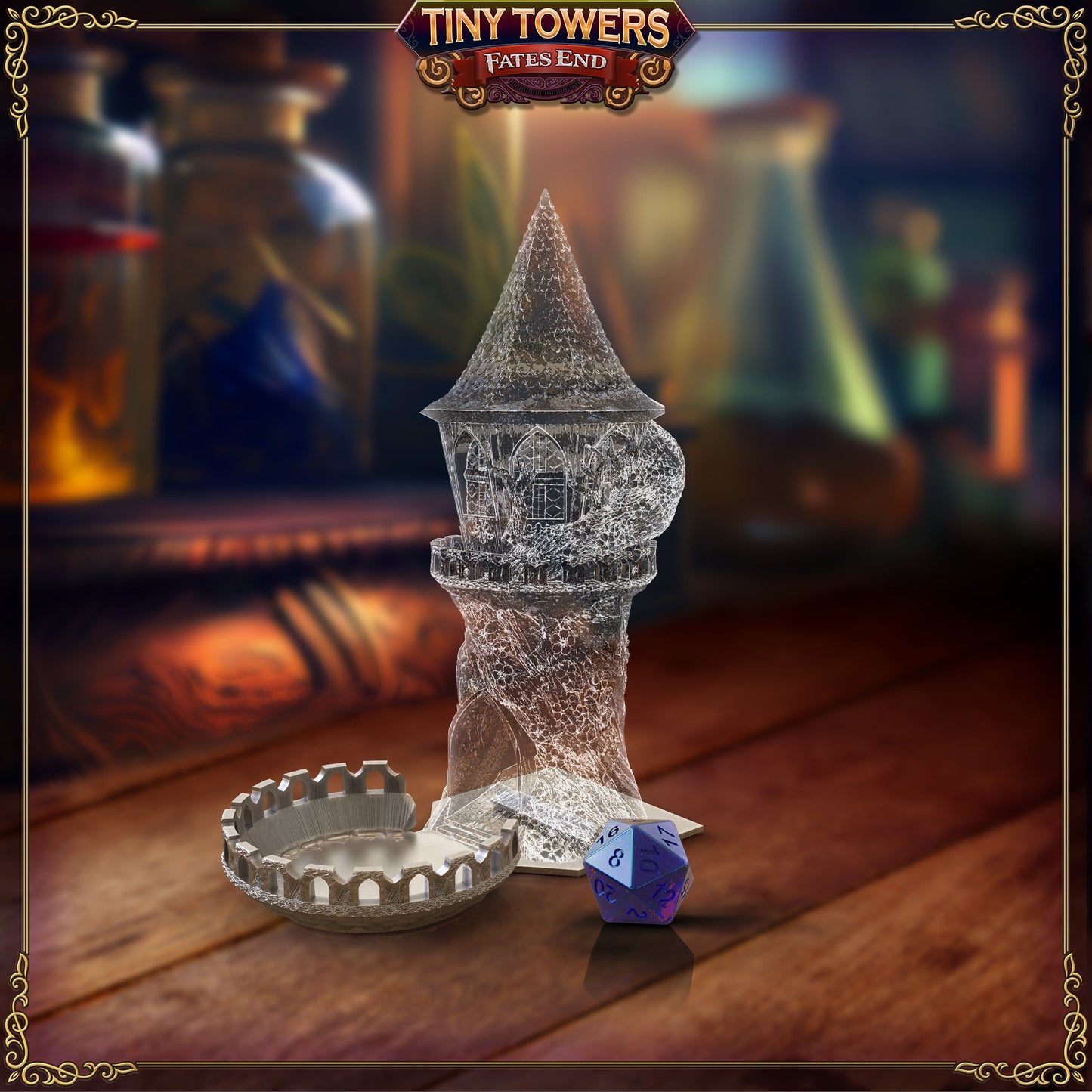 Shogun-Fates' End Tiny Tower-Dice Tower and Tray for 20mm dice (standard)