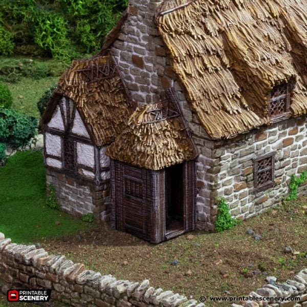 King and Country Country Manor village terrain building by Printable Scenery