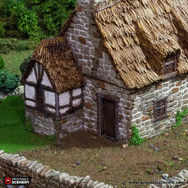 King and Country Country Manor village terrain building by Printable Scenery