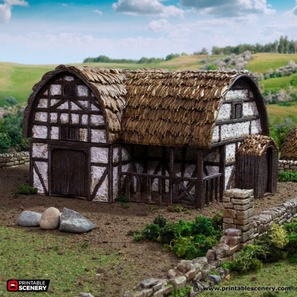 King and Country Country Stables village terrain building by Printable Scenery