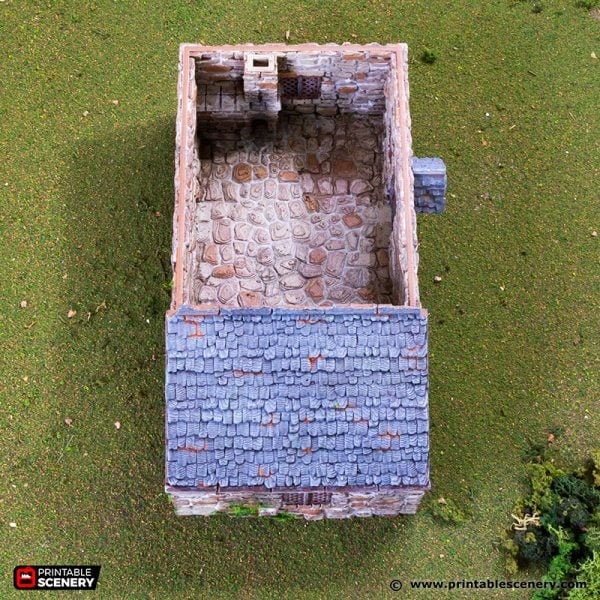 King and Country Crow Cottage village terrain building by Printable Scenery