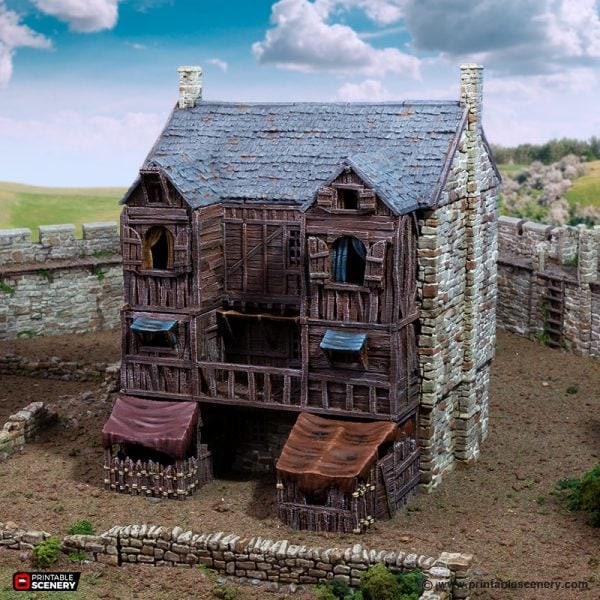 King and Country Slums of Flea Bottom village terrain building by Printable Scenery