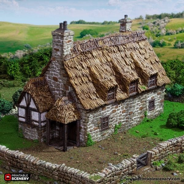 King and Country Country Manor village terrain building by Printable Scenery