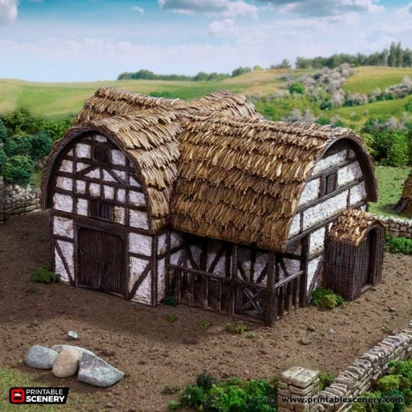King and Country Country Stables village terrain building by Printable Scenery