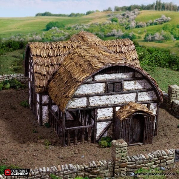 King and Country Country Stables village terrain building by Printable Scenery