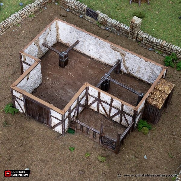 King and Country Country Stables village terrain building by Printable Scenery
