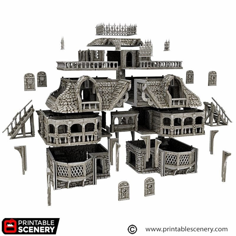 City Inn or Tavern -Cities of Ramshackle by Printable Scenery