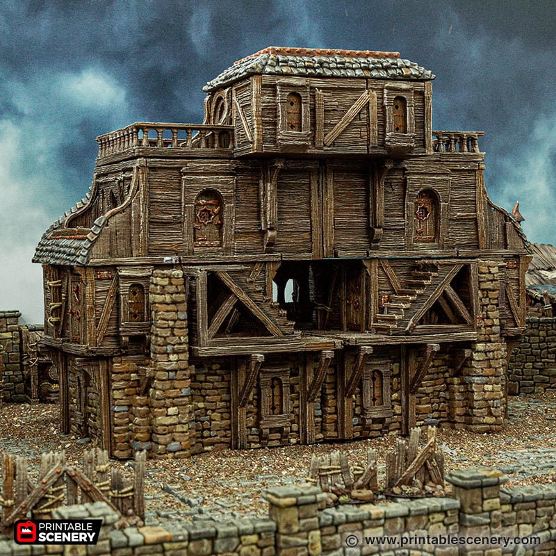 City Inn or Tavern -Cities of Ramshackle by Printable Scenery