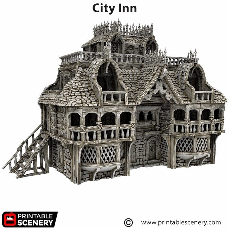 City Inn or Tavern -Cities of Ramshackle by Printable Scenery