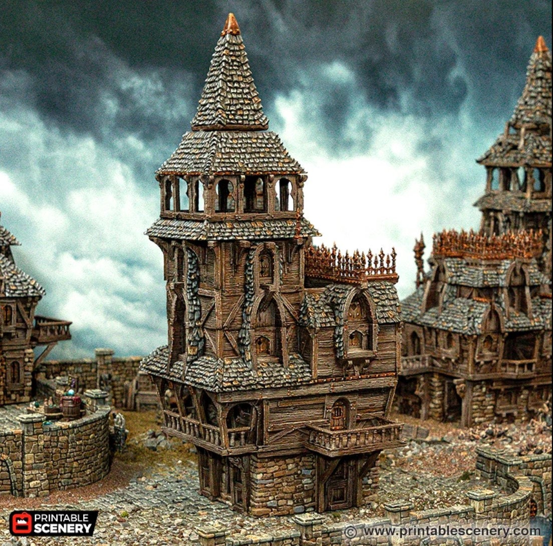 City Watch Headquarters -Cities of Ramshackle by Printable Scenery