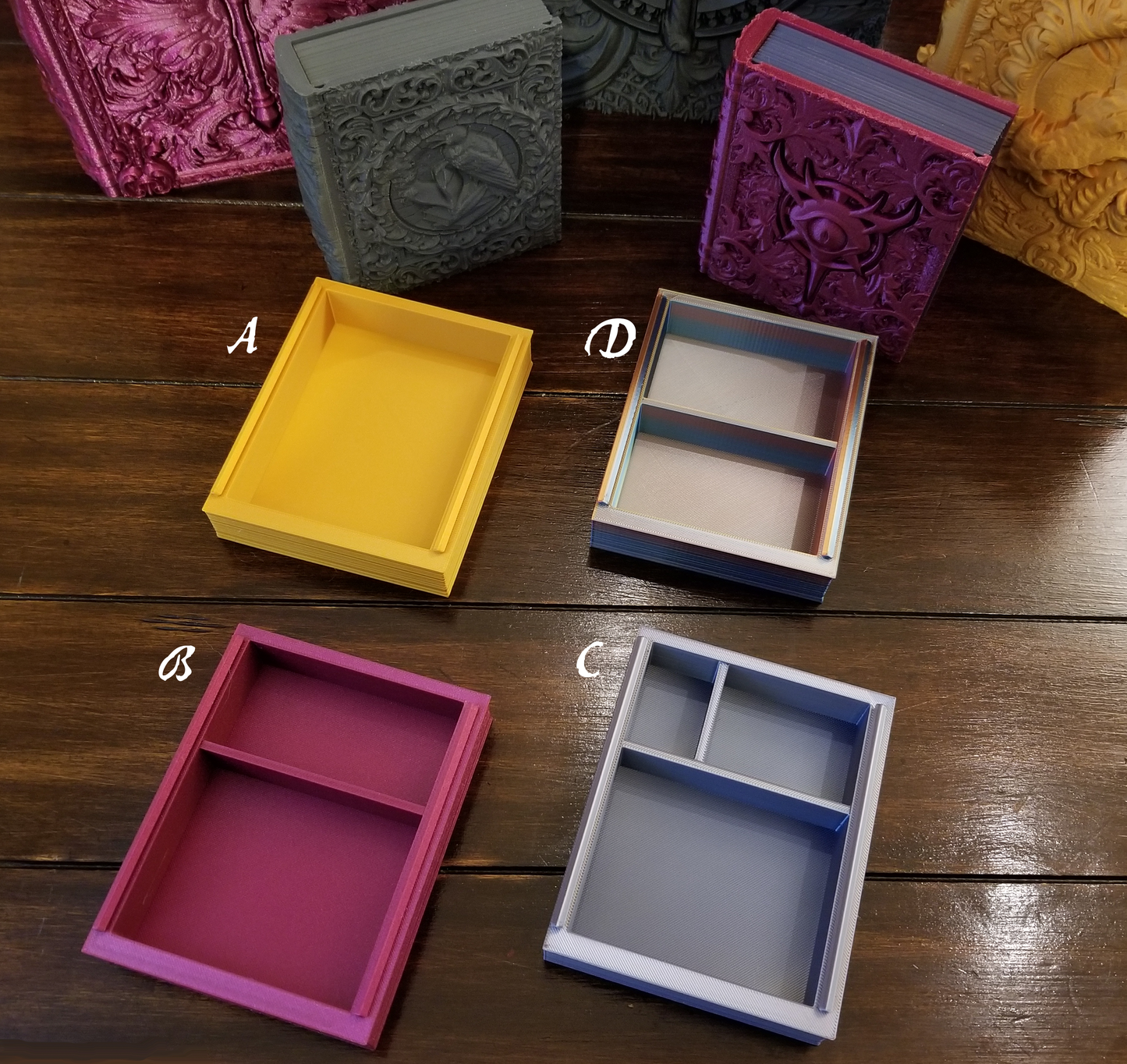 Mushroom Tome – 3D Printed Spellbook Dice Vault & Card Deck Holder