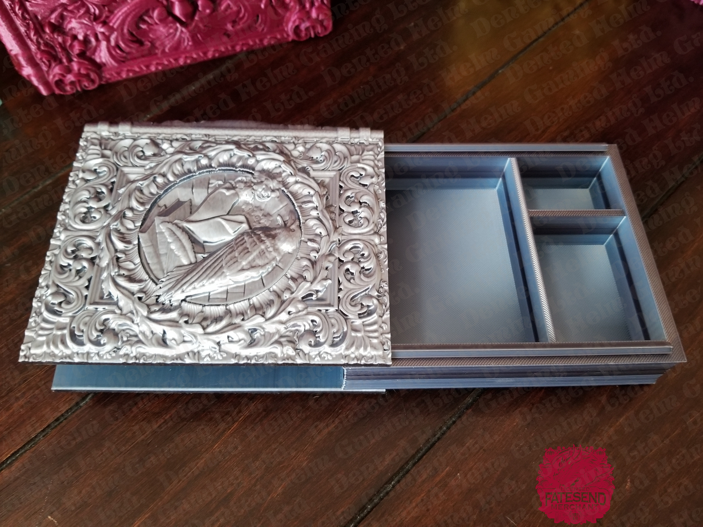 Raven Tome – 3D Printed Spellbook Dice Vault & Card Deck Holder