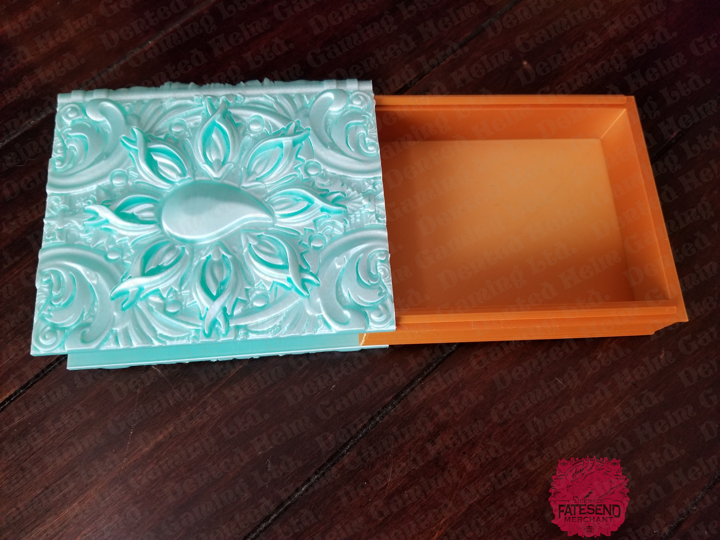 Water Magic Tome – 3D Printed Spellbook Dice Vault & Card Deck Holder