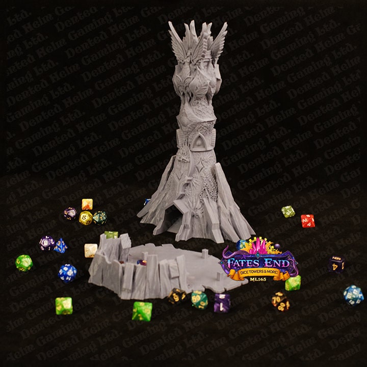 Fates' End Heaven and Hell Dice Tower w/ textured tray