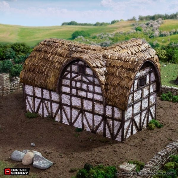King and Country Country Stables village terrain building by Printable Scenery